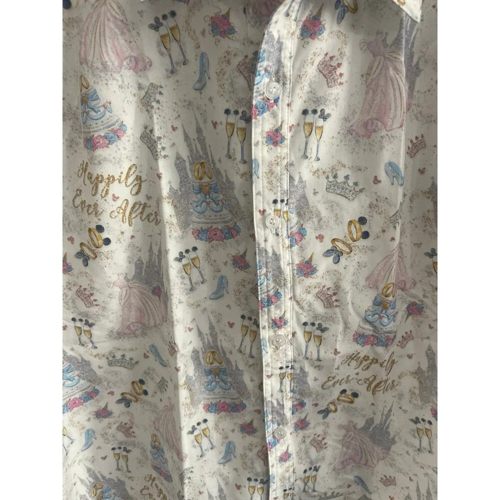 Happily Ever After Men’s Button Up Shirt Size L New Without Tags - Picture 2 of 5